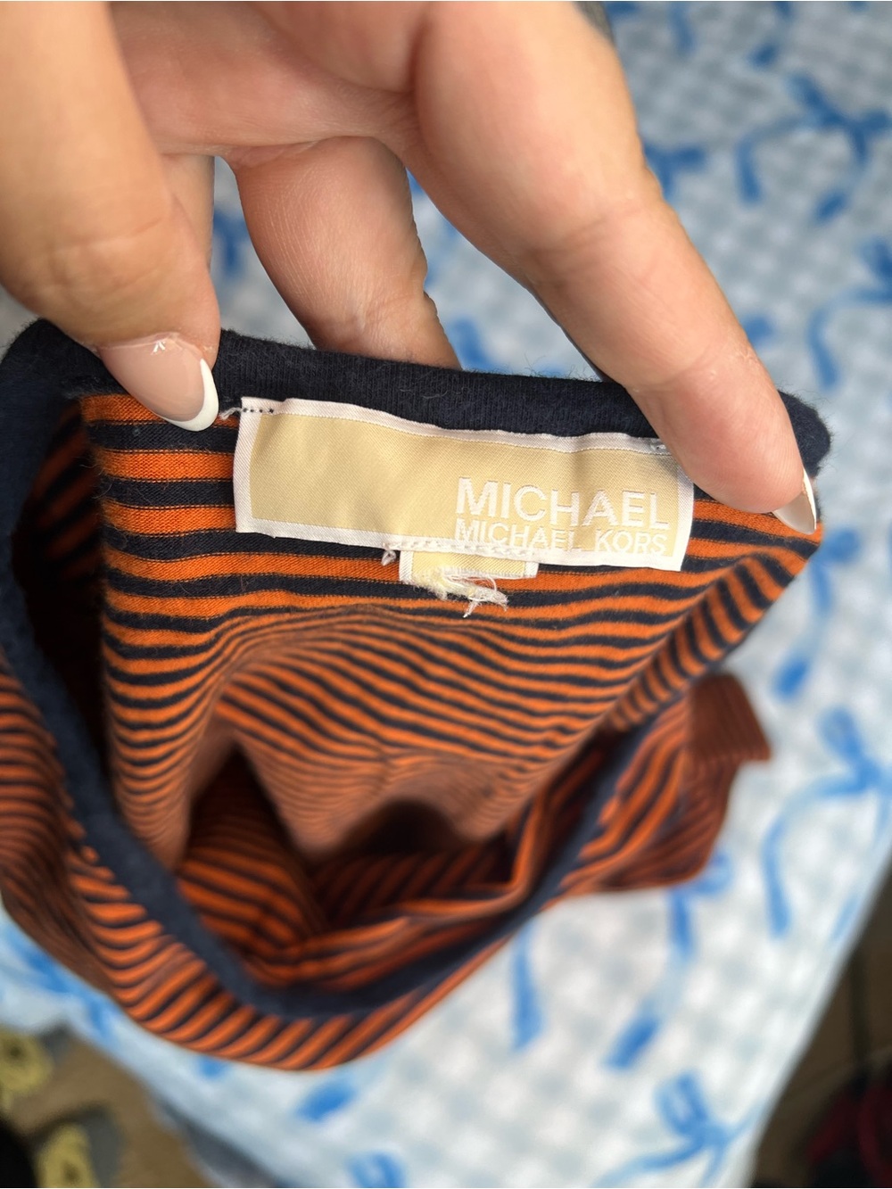 KORS Striped Ruched Top - Picture 7 of 9